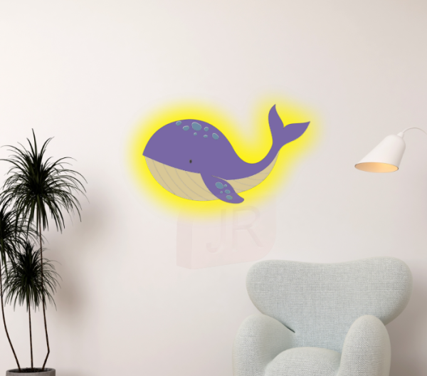 Luminária Baleia – Decoração Infantil