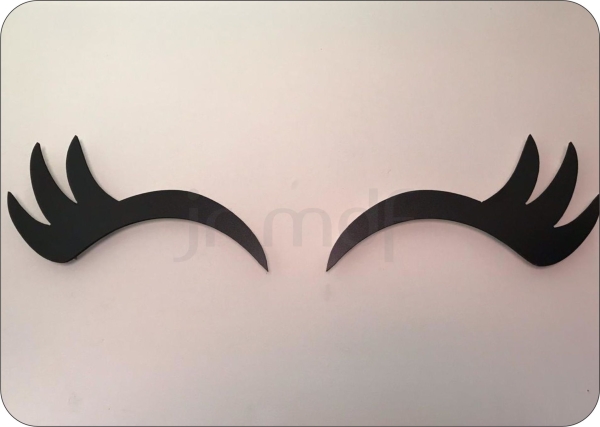 Luminárias Cílios Unicórnio em MDF LED  30 cm Sem Fio - Imagem 3
