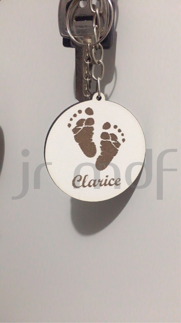 Chaveiros Pezinho com Nome Personalizado - Imagem 3