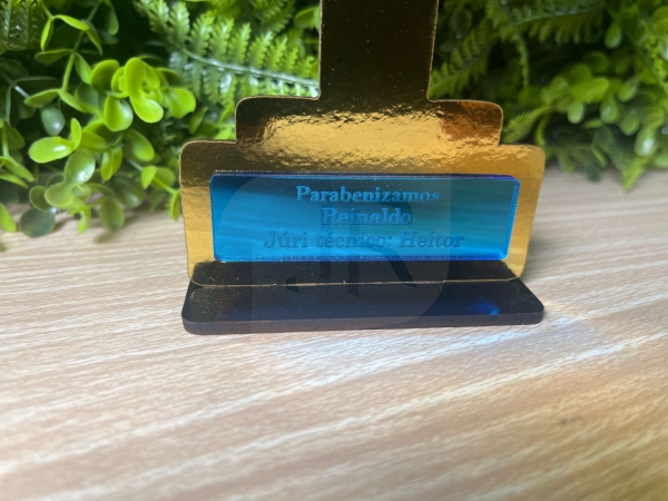 Troféu Dia Dos Pais Presente Lembrança Com Gravação - Imagem 4