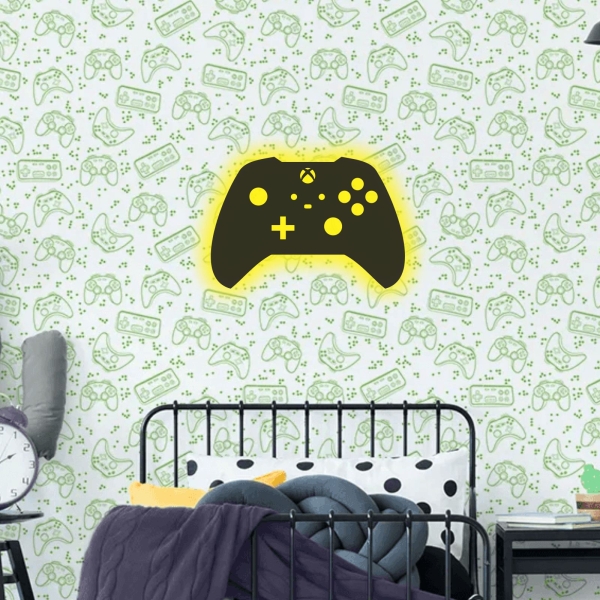 Luminoso Decorativo de Parede Controle Xbox Gamer