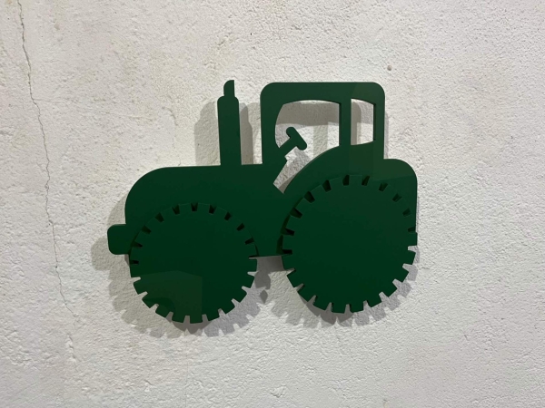 Luminária Trator Luminoso Sem Fio de Parede – MDF Infantil - Imagem 3