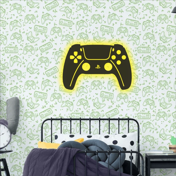 Luminoso Decorativo de Parede Controle PS5 Game
