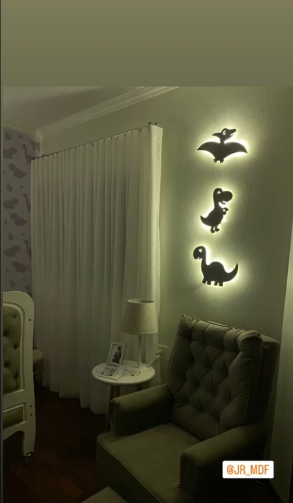 Luminárias Dinossauro Infantil Decorativas Quarto de Bebê