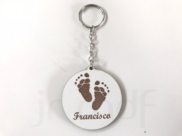 Chaveiros Pezinho com Nome Personalizado - Imagem 2