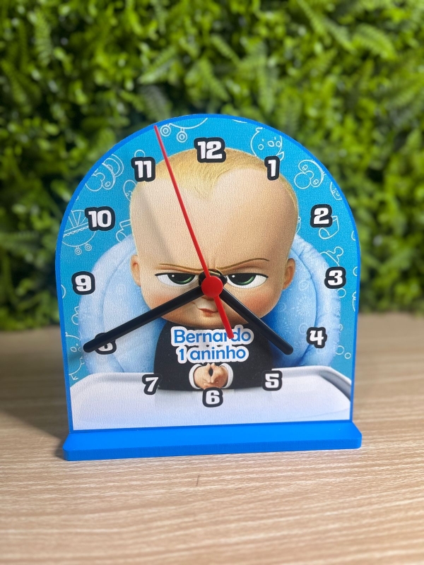Relógios Personalizados Centro de Mesa Festas Chefinho